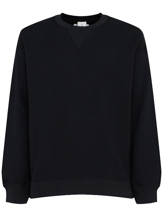 Nike: Wool Classics crewneck sweatshirt - Black - men_0 | Luisa Via Roma