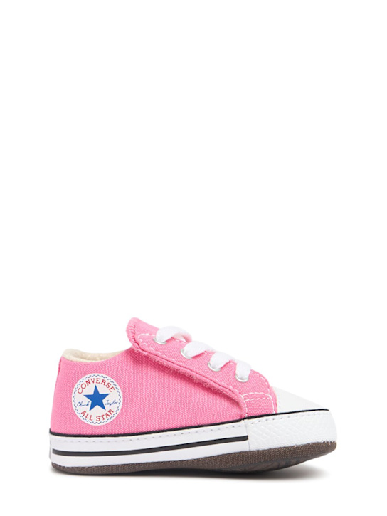Converse: Scarpe primi passi Chuck Taylor in tela - Rosa - kids-girls_0 | Luisa Via Roma