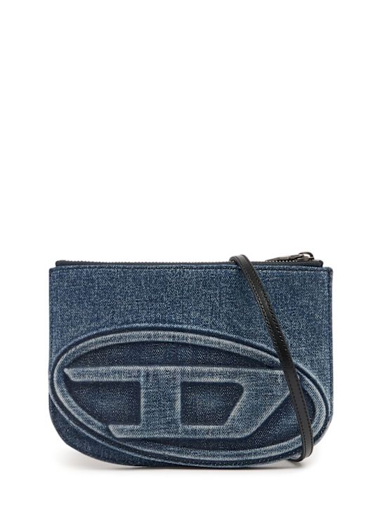 Diesel: 1DR Twin denim shoulder bag - Denim - women_0 | Luisa Via Roma
