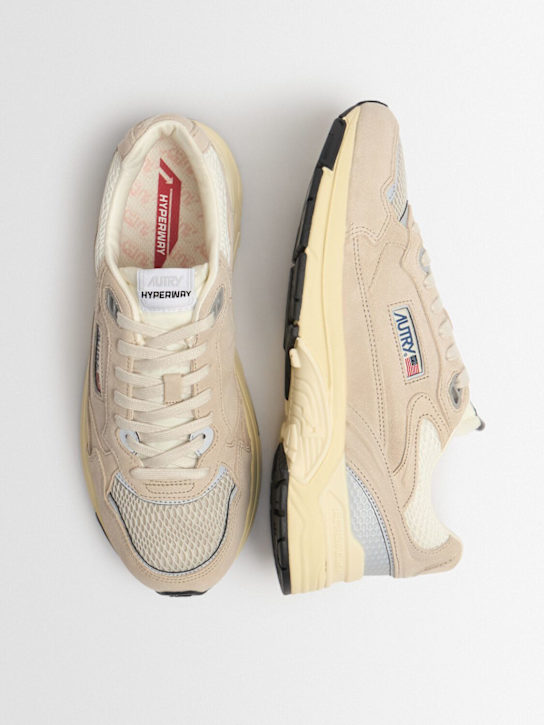 Autry: Hyperway low sneakers - Sand/Silver - men_1 | Luisa Via Roma