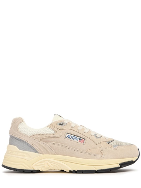 Autry: Hyperway low sneakers - Sand/Silver - men_0 | Luisa Via Roma