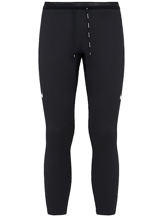 Nike: Leggings „AeroSwift“ - Black/Summit Wh - men_0 | Luisa Via Roma