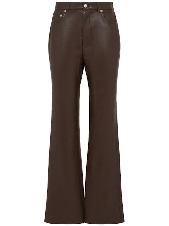 Nanushka: Seldes straight leather pants - women_0 | Luisa Via Roma