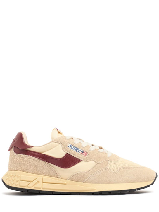 Autry: Sneakers „Reelwind“ - Ecru/Ruby Wine - men_0 | Luisa Via Roma