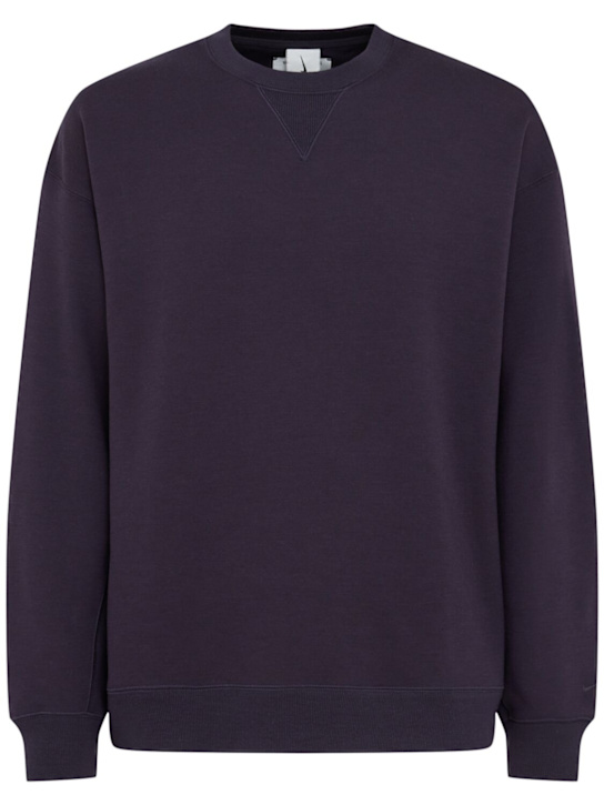 Nike: Felpa girocollo Wool Classics - Cave Purple - men_0 | Luisa Via Roma