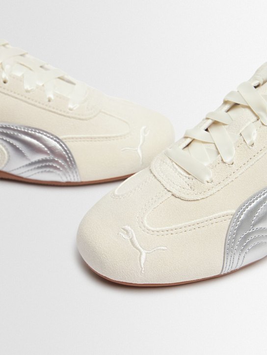 PUMA: Speedcat sneakers - Off White/Silver - kids-boys_1 | Luisa Via Roma