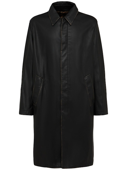 Diesel: J-rivers regular fit trench coat - Black - men_0 | Luisa Via Roma