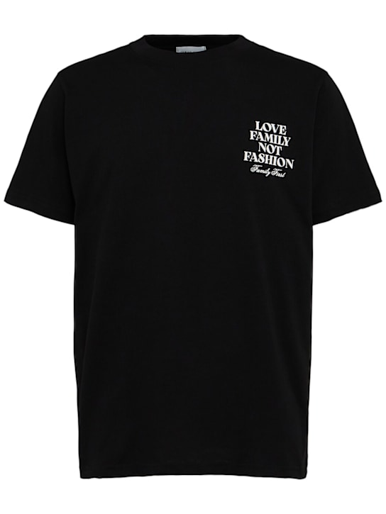 Family First: Logo cotton t-shirt - men_0 | Luisa Via Roma