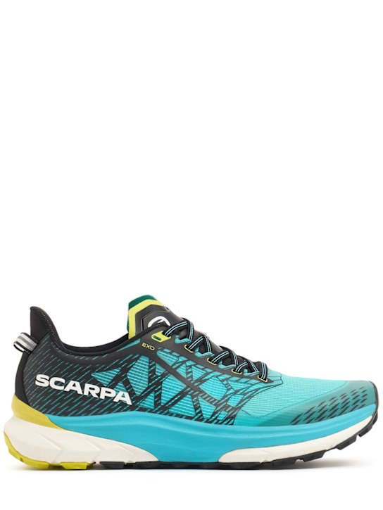 Scarpa: Golden Gate 2 ATR Trail running sneakers - Azure/Lime - men_0 | Luisa Via Roma