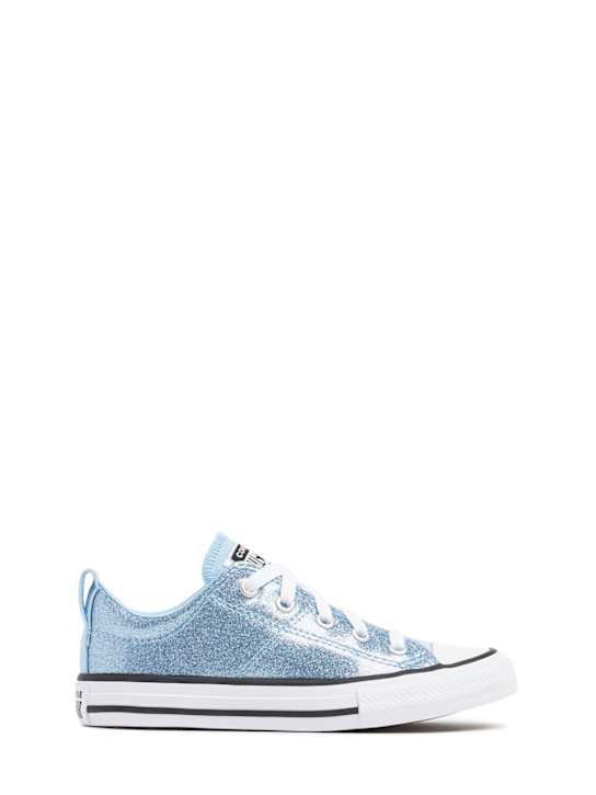 Converse: Chuck Taylor glittered lace-up sneakers - Light Blue - kids-girls_0 | Luisa Via Roma