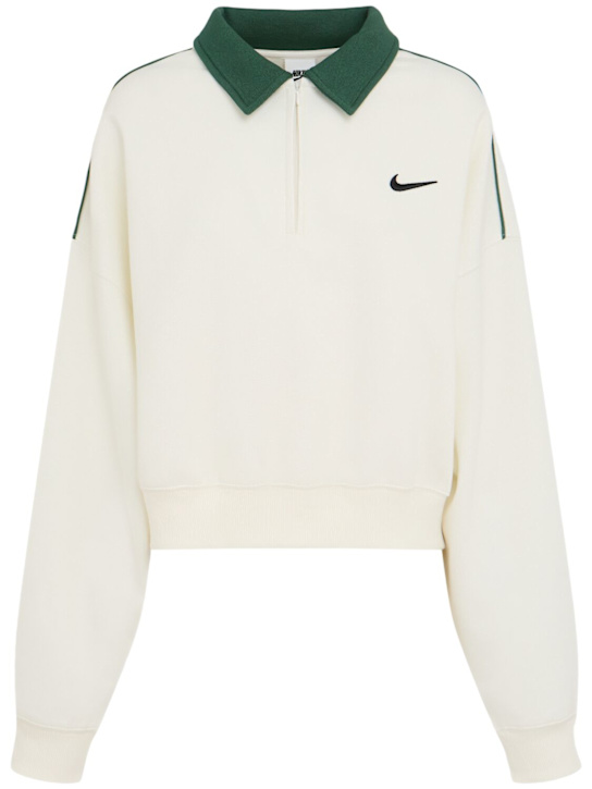 Nike: Cover-up polo sweatshirt - women_0 | Luisa Via Roma