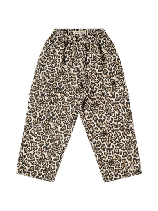 The New Society: Pantaloni in cotone stampato - Multicolore - kids-girls_0 | Luisa Via Roma