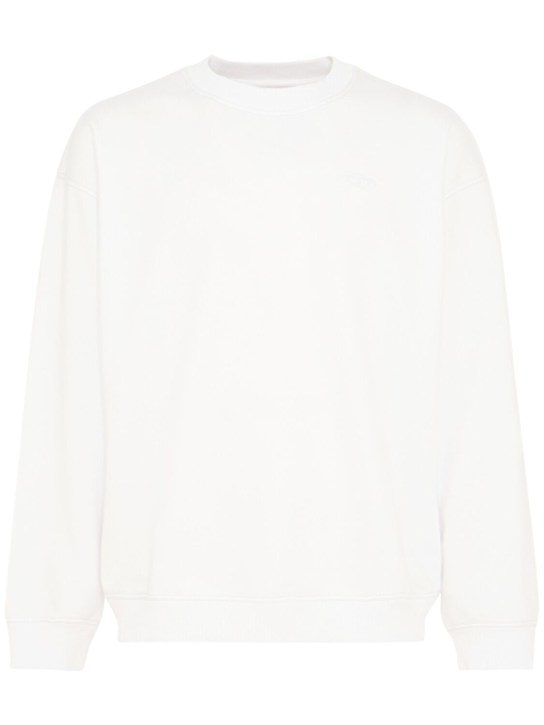 Diesel: Sudadera estampada relaxed fit - men_0 | Luisa Via Roma