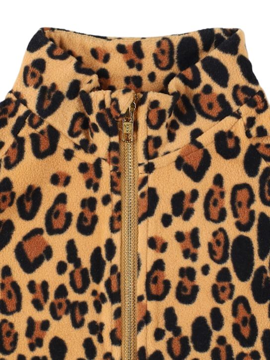 Mini Rodini: Printed recycled poly jacket - ベージュ/マルチカラー - kids-girls_1 | Luisa Via Roma