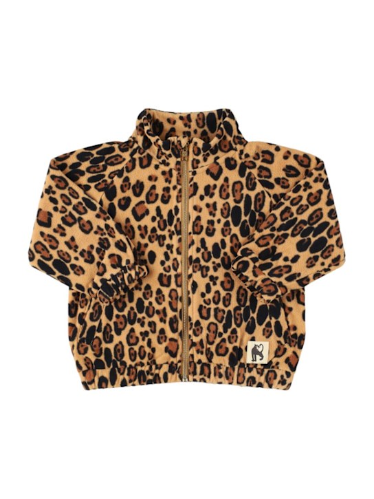 Mini Rodini: Printed recycled poly jacket - ベージュ/マルチカラー - kids-girls_0 | Luisa Via Roma