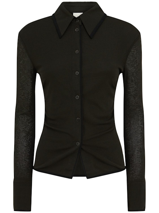 Nanushka: Idana buttoned top - women_0 | Luisa Via Roma