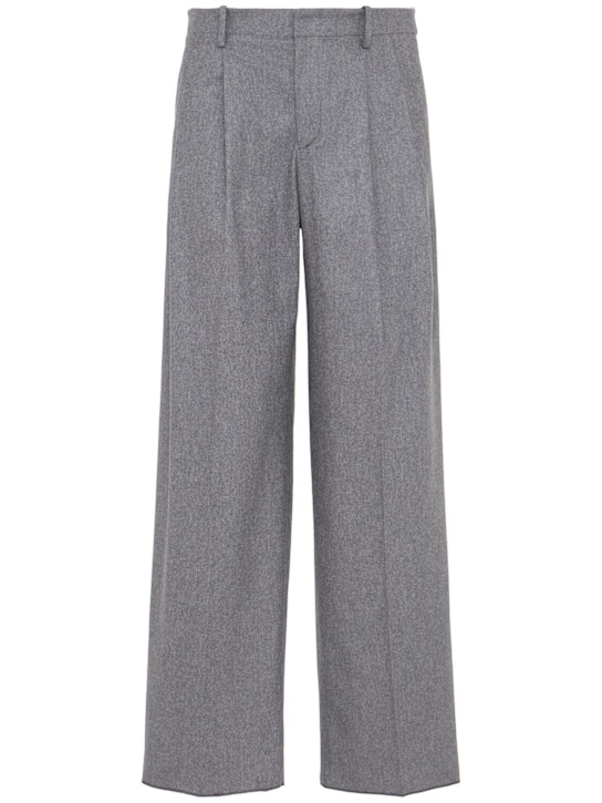 Laneus: Flannel pants - Grigio Melange/ - men_0 | Luisa Via Roma