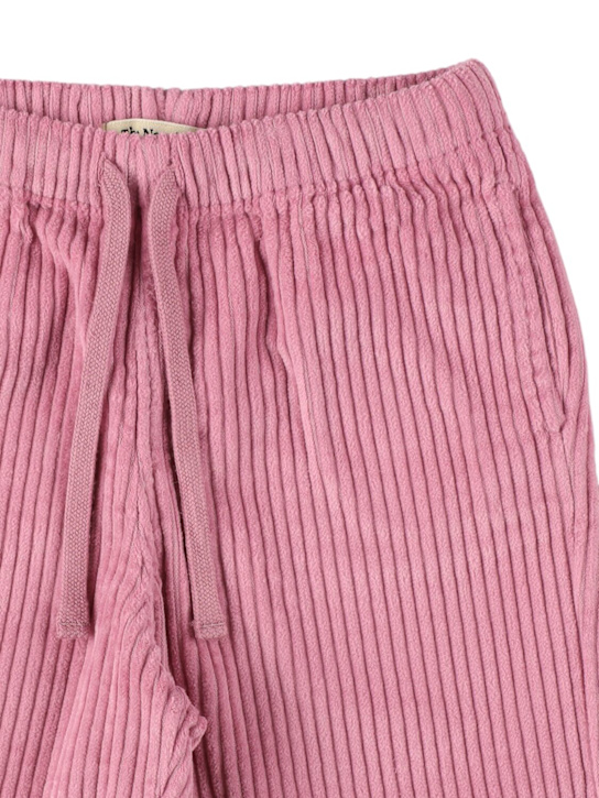 The New Society: Pantaloni in cotone millerighe - Rosa - kids-girls_1 | Luisa Via Roma