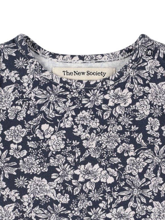 The New Society: Leopard print cotton blend t-shirt - マルチカラー - kids-girls_1 | Luisa Via Roma