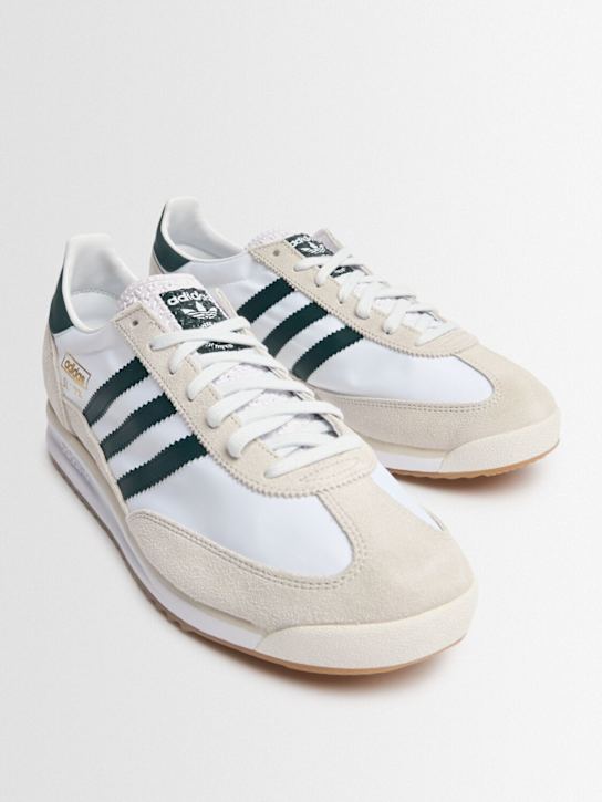 adidas Originals: SL 72 RS sneakers - White/Green - men_1 | Luisa Via Roma