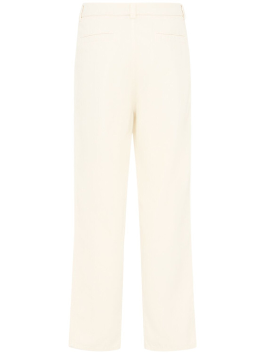 Brunello Cucinelli: Dyed cotton gabardine pants - men_1 | Luisa Via Roma