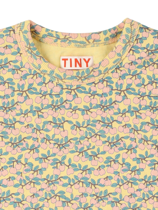 Tiny Cottons: T-shirt in cotone organico con stampa - Giallo - kids-girls_1 | Luisa Via Roma