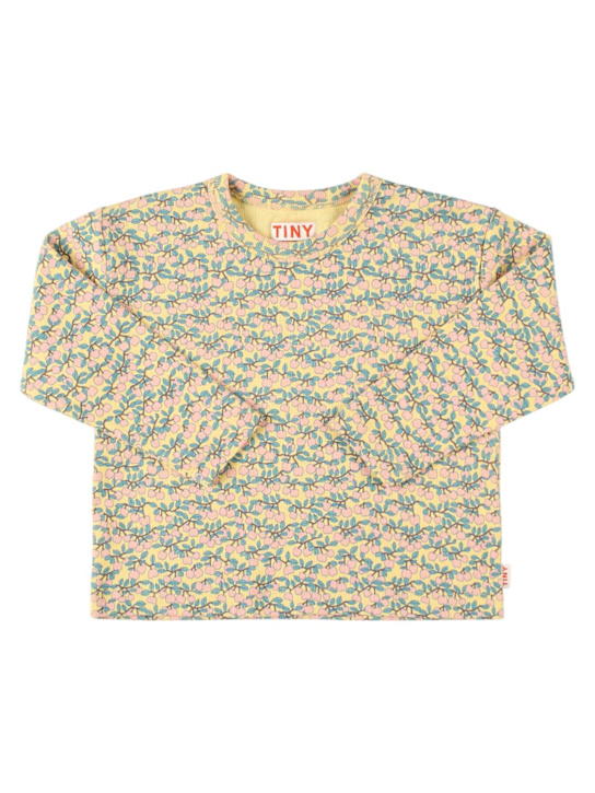 Tiny Cottons: T-shirt in cotone organico con stampa - Giallo - kids-girls_0 | Luisa Via Roma