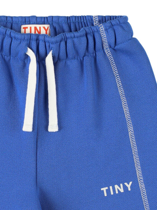 Tiny Cottons: Organic cotton sweatpants - Blue - kids-boys_1 | Luisa Via Roma