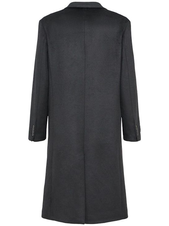 Family First: Double breasted wool blend coat - ブラック - men_1 | Luisa Via Roma