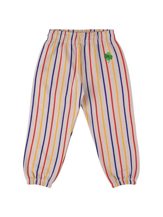 Mini Rodini: Striped organic cotton sweatpants - Multicolor - kids-boys_0 | Luisa Via Roma