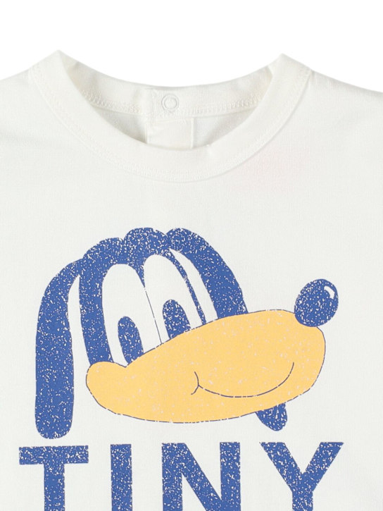 Tiny Cottons: Printed organic cotton t-shirt - Off White - kids-boys_1 | Luisa Via Roma