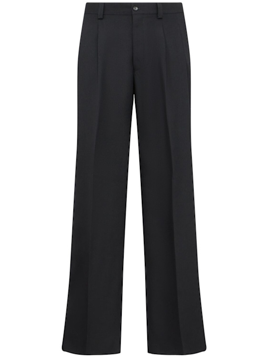 Laneus: Wool pants - Nero/Black - men_0 | Luisa Via Roma