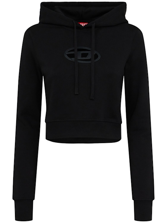 Diesel: F-Slimmy hooded sweatshirt - women_0 | Luisa Via Roma