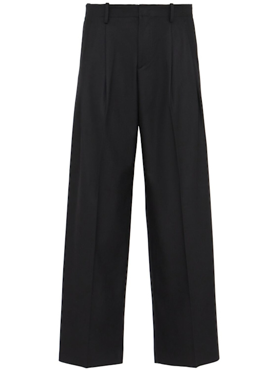 Laneus: Hose aus Flanell - Nero/Black - men_0 | Luisa Via Roma