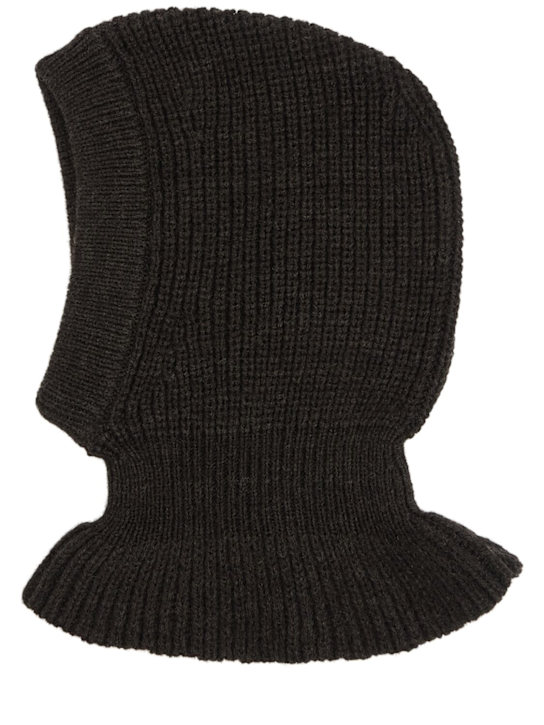 Lemaire: Alpaca balaclava - Dark Espresso - women_0 | Luisa Via Roma