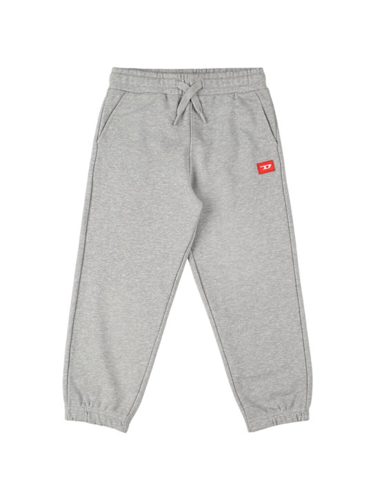 Diesel Kids: Cotton sweatpants - グレー - kids-boys_0 | Luisa Via Roma