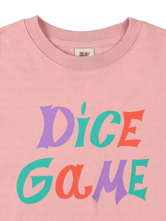 Jellymallow: Printed cotton crewneck sweatshirt - ピンク - kids-girls_1 | Luisa Via Roma