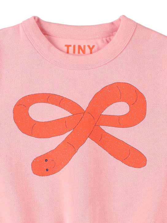 Tiny Cottons: Printed organic cotton sweatshirt - ピンク - kids-girls_1 | Luisa Via Roma