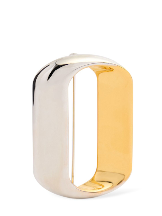 Jil Sander: Spilla bicolore Pin 1 - women_0 | Luisa Via Roma