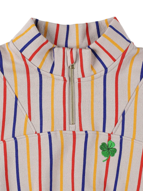 Mini Rodini: Striped organic cotton sweatshirt - マルチカラー - kids-girls_1 | Luisa Via Roma