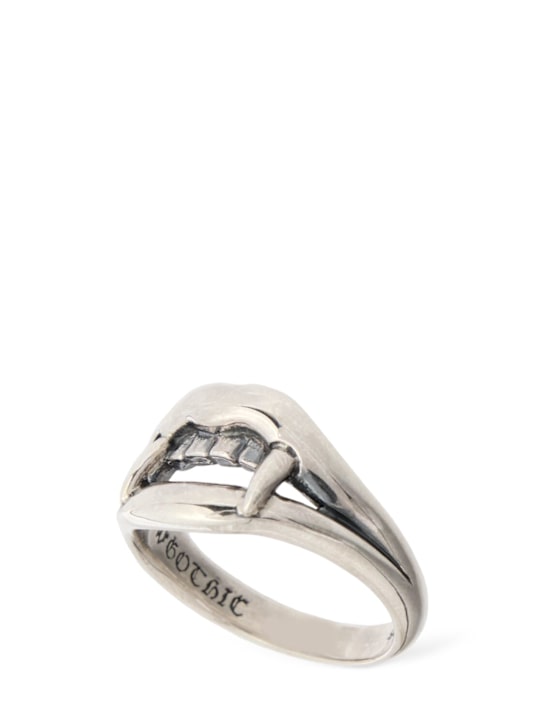 Yohji Yamamoto: Silver vampire fang ring - men_0 | Luisa Via Roma