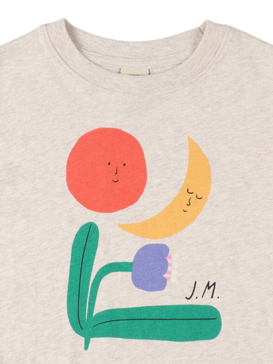 Jellymallow: Felpa in cotone stampato - Grigio - kids-girls_1 | Luisa Via Roma