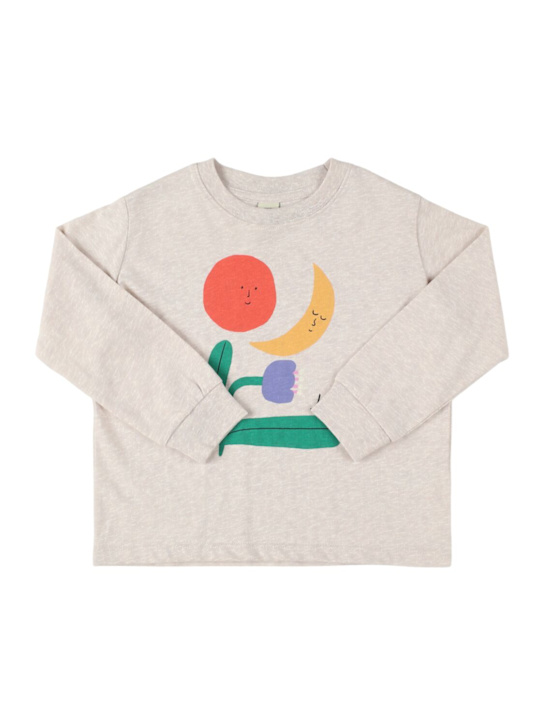 Jellymallow: Felpa in cotone stampato - Grigio - kids-girls_0 | Luisa Via Roma