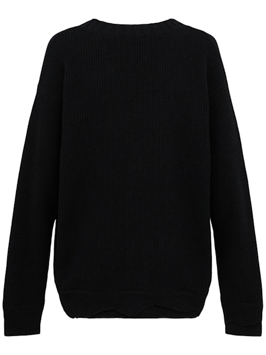 Laneus: Knitted cardigan - Nero/Black - men_1 | Luisa Via Roma