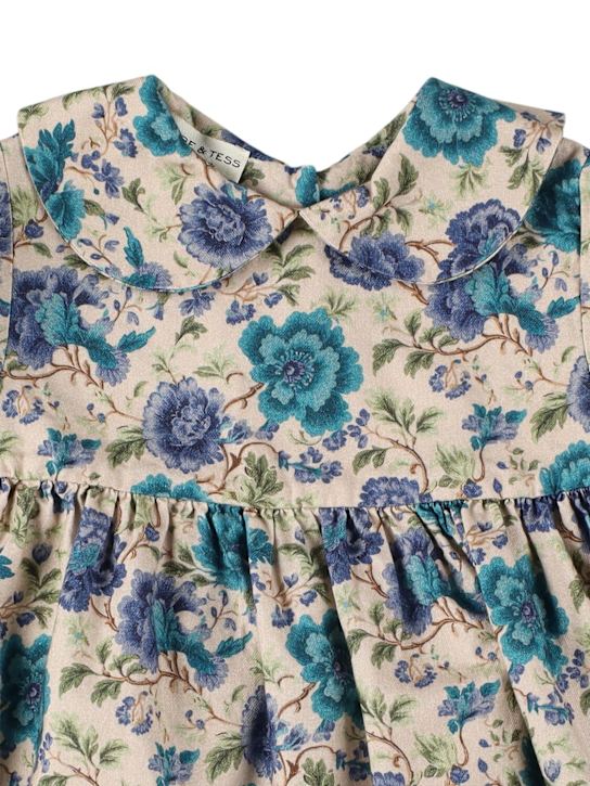 Babe & Tess: Flower dress - Turquoise - kids-girls_1 | Luisa Via Roma