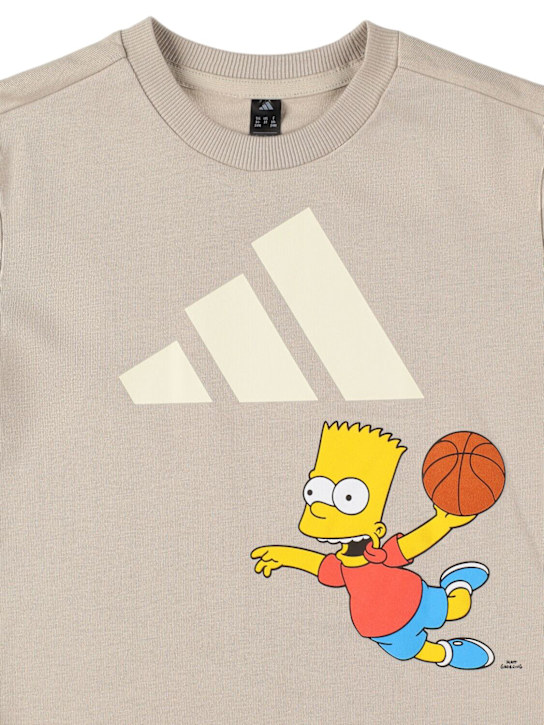 adidas Originals: Cotton t-shirt - ベージュ - kids-boys_1 | Luisa Via Roma