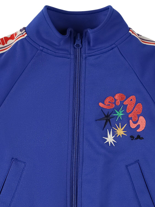 Jellymallow: Poly full-zip sweatshirt - ブルー - kids-boys_1 | Luisa Via Roma