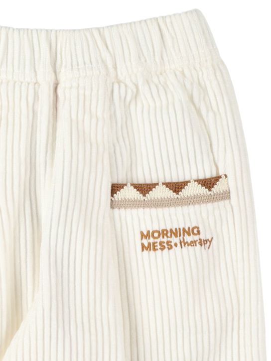 Morning Mess Therapy: Corduroy pants - オフホワイト - kids-boys_1 | Luisa Via Roma