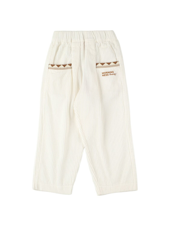 Morning Mess Therapy: Corduroy pants - オフホワイト - kids-boys_0 | Luisa Via Roma