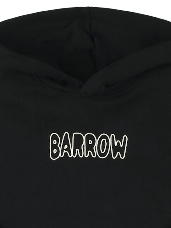 Barrow: Printed cotton hoodie - kids-girls_1 | Luisa Via Roma